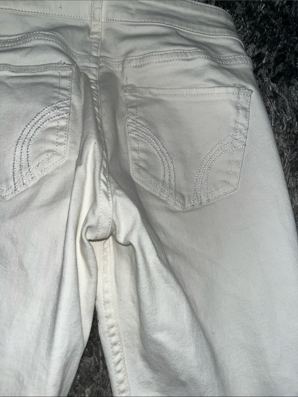 Hollister White Stretch Skinny Jeans - Picture 7 of 9